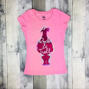 NWOT Trolls Rock & Troll Pink T-shirt for Girls